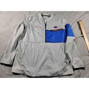 Florida Gators Nike Shield Gray Hybrid Coaches‎ Half 1/2 Zip Jacket Men's Large